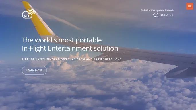 Airfi | The world's most portable In-Flight Entertainment solution