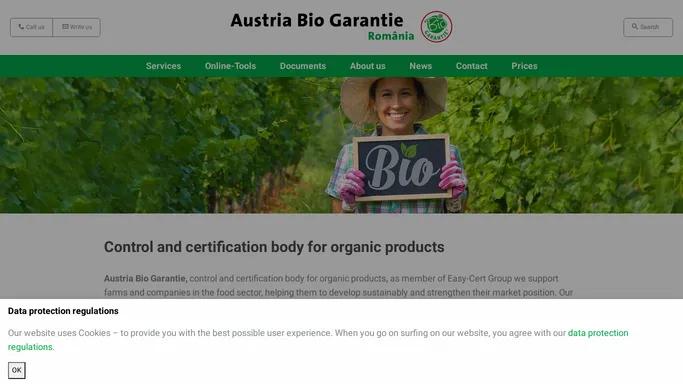 Bio Garantie RO - Your partner for controls and certifications