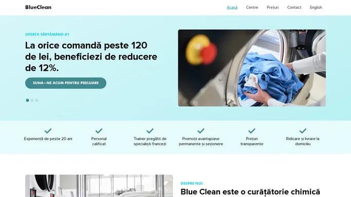 Blue Clean - curatatorie chimica Bucuresti | preluare haine domiciliu