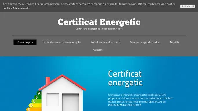 Eliberare Certificat Energetic la cel mai bun pret