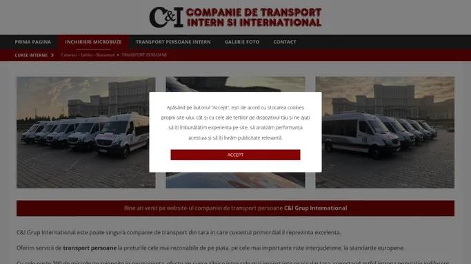 C&I Transport Persoane Bucuresti, inchirieri microbuze, transport intern