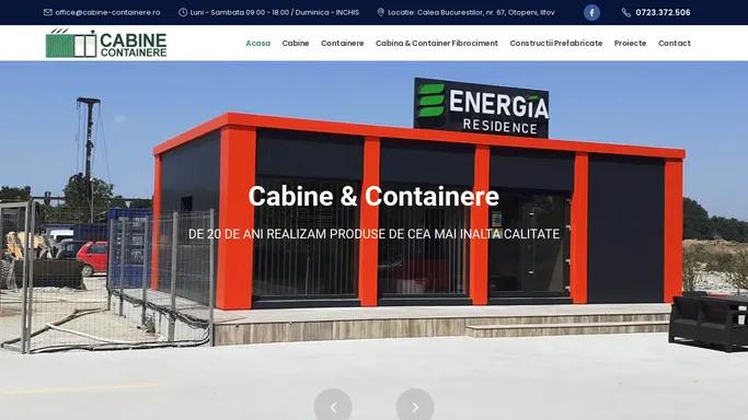 Cabine Containere | Case din Containere | Containere Santier