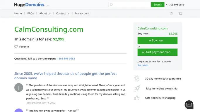 CalmConsulting.com is for sale | HugeDomains