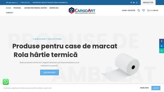 CargoArt Solutions - Solutii complete pentru afacerea ta