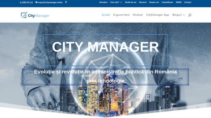 City Manager - software primarie - solutii smart city