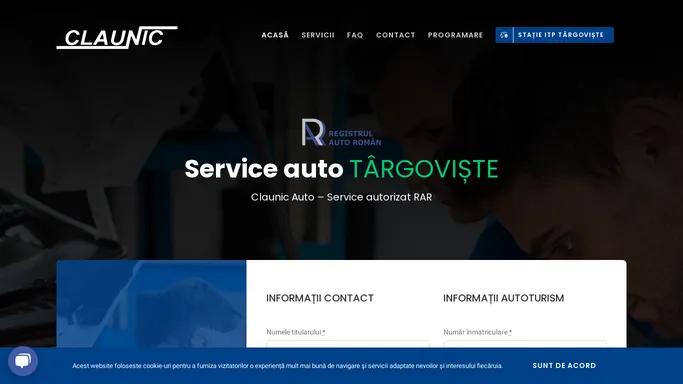 Service auto Targoviste - Claunic Auto - Programare online service auto