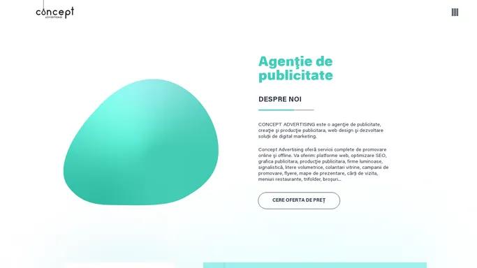 Agentie de publicitate Concept Advertising | grafica publicitara | web design
