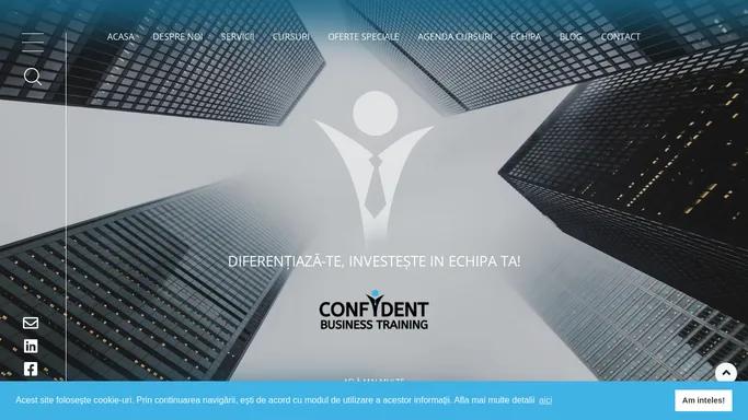 Acasa - Confident Business Cursuri profesionale open si pentru companii