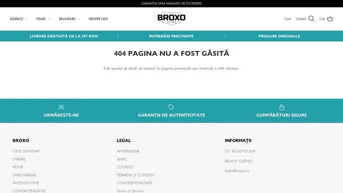 404 negasit – Broxo Retail