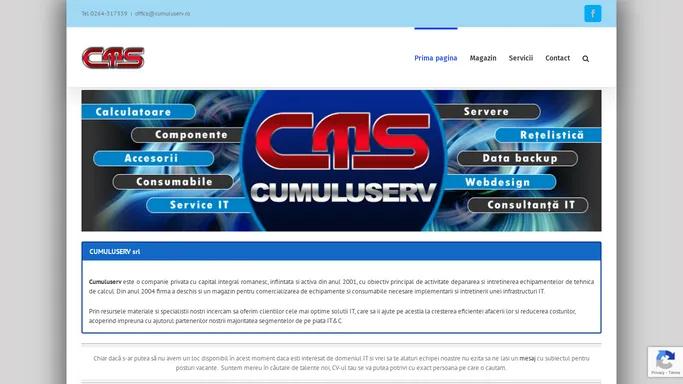 Cumuluserv - Componente, calculatoare, consumabile, service IT
