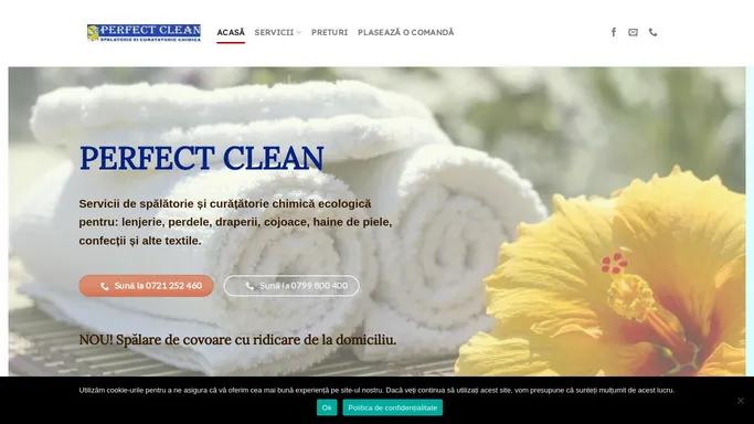 Perfect Clean | Servicii de spalatorie si curatatorie chimica ecologica