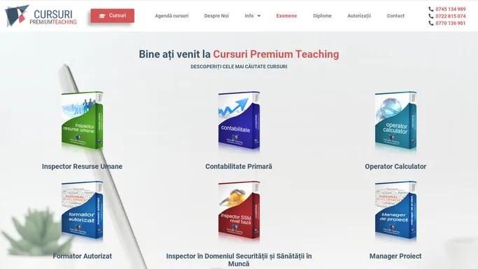Cursuri Premium Teaching