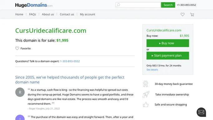 CursUridecalificare.com is for sale | HugeDomains