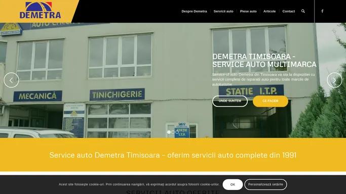 Service auto Demetra Timisoara | electrician auto, statie ITP, tinichigerie auto, service auto