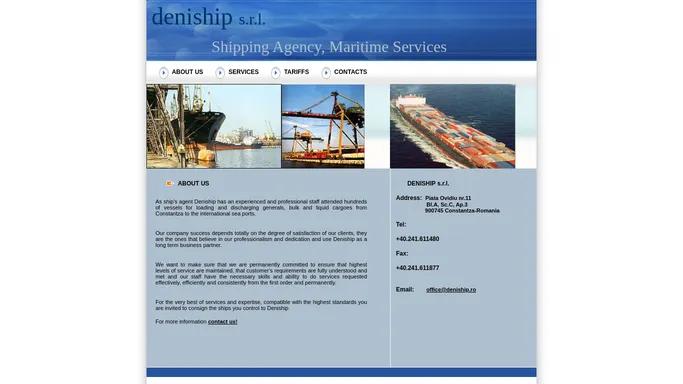 Deniship s.r.l. Shipping Agency, Maritime Services - Constanta ~ Romania