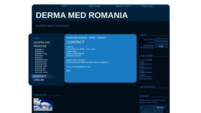 CONTACT - DERMA MED ROMANIA
