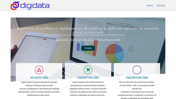 Home - DigiData - Aplicatii software web si comert electronic.