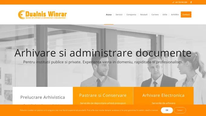 Dualnis Winrar – Arhivare si administrare documente