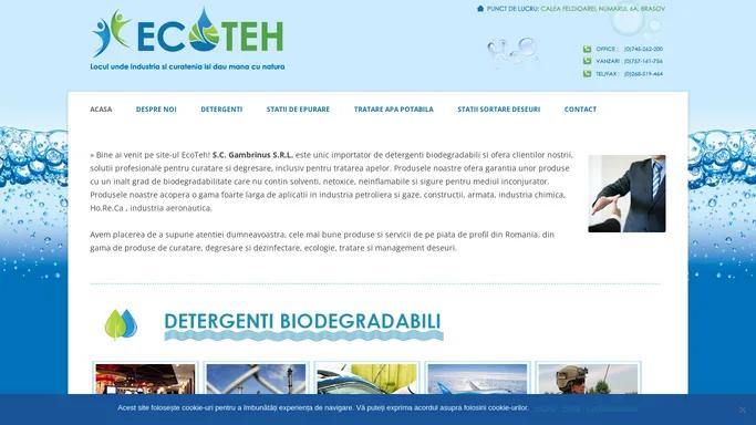 EcoTeh | Locul unde industria si curatenia isi dau mana cu natura