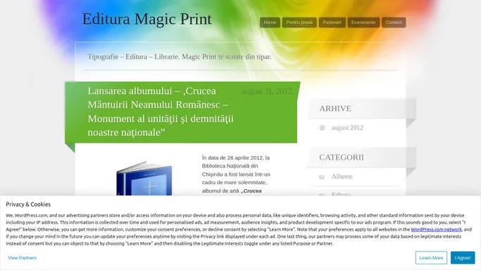 Editura Magic Print | Tipografie – Editura – Librarie. Magic Print te scoate din tipar.