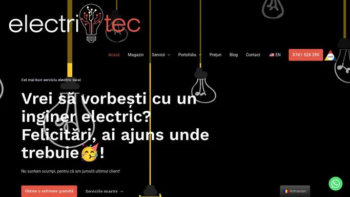 Electritec | Servicii Electrice Complete | Electricia