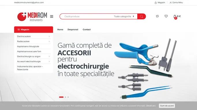 Aparate si accesorii pentru electrochirurgie - MEDIROM Instruments