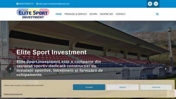 Echipamente sportive - Elite Sport Investment
