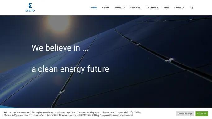 Enero – Furnizare – We belive in … a clean energy future