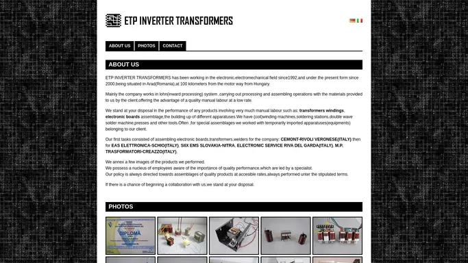 EPT INVERTER TRANSFORMERS
