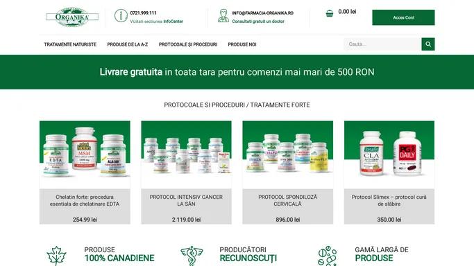 Farmacia Organika, produse naturiste canadiene Organika Health Products Inc.