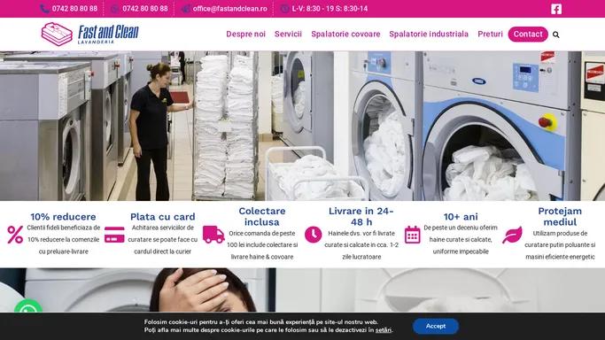 Curatatorie haine cu colectare Gratuita - Fast and Clean Bucuresti si Ilfov