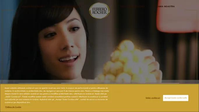 Site-ul oficial Ferrero Rocher - ferrerorocher.com
