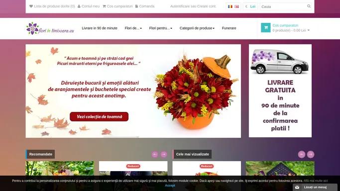 Florarie Online - Livrare Flori in Timisoara - Flower Shop