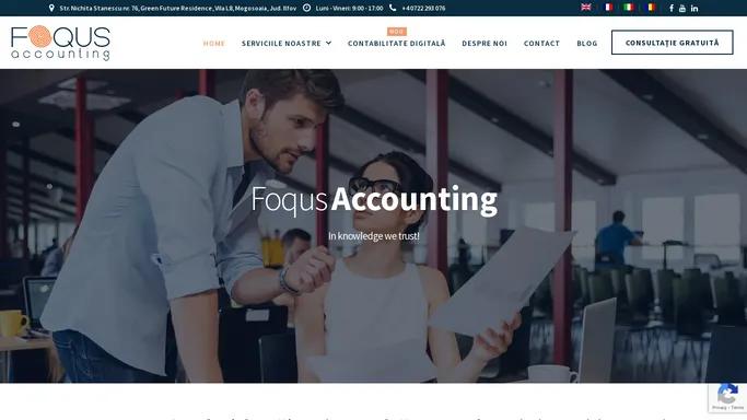 Foqus Accounting - Servicii de contabilitate complete