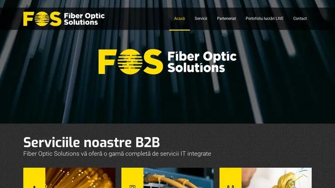 Despre noi - Fiber Optic Solutions