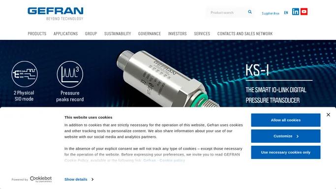 Gefran - Sensors, Automation, Motion Control: electronic components for all industrial applications