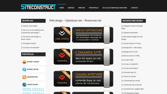 WEB DESIGN | Creare pagini web, design web, servicii web design