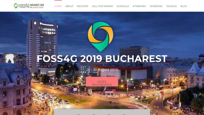 FOSS4G 2019 Bucharest