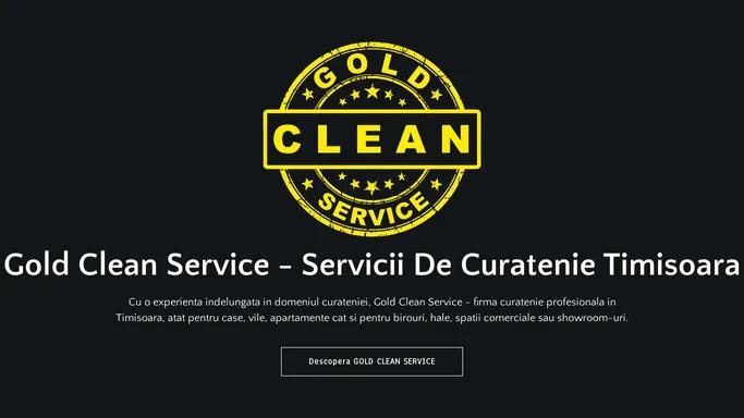Gold Clean Service | Firma Curatenie Timisoara