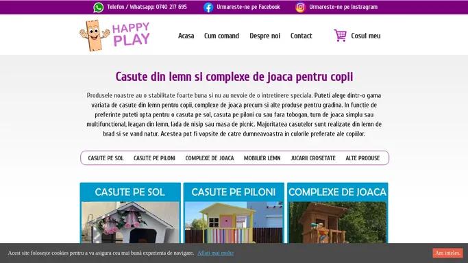 Casute din Lemn pentru Copii – Casute de Gradina | Happy Play