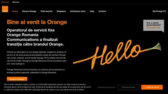 Orange Romania Communications este acum parte a grupului Orange si o subsidiara a Orange Romania | Hello Fix