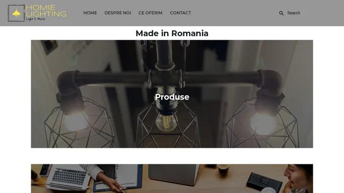 Homie Lighting - Made in Romania