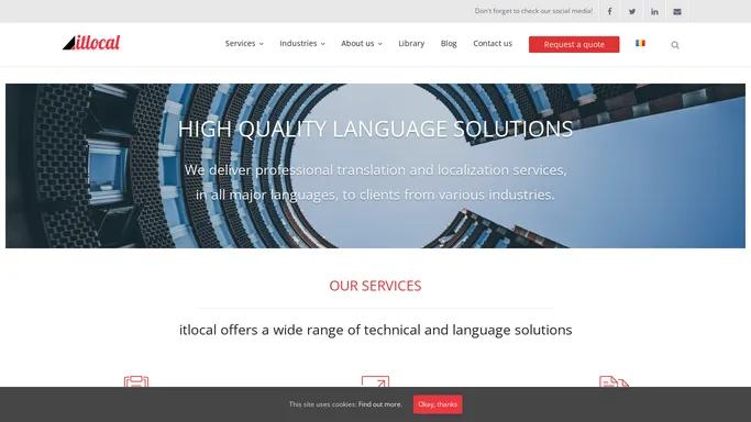 Translation, Localization and Language Services | itlocal