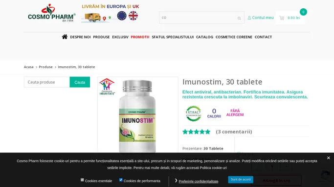 Imunostim - Supliment alimentar, antiviral - Cosmopharm.eu