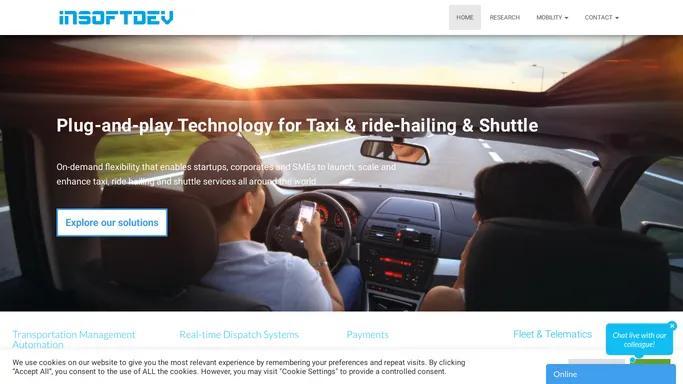 INSOFTDEV | Innovative Cloud Taxi Dispatch Technology