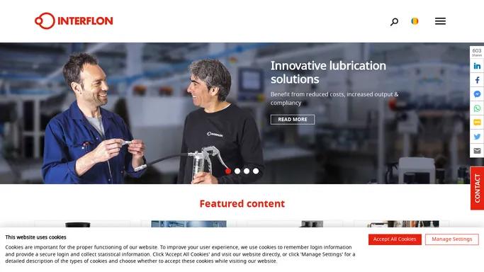 Interflon | Lubrication solutions to move forward