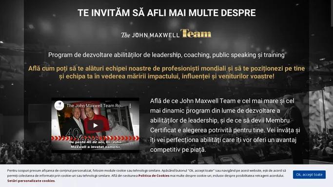 Contact 2018 - JohnMaxwellTeam.ro