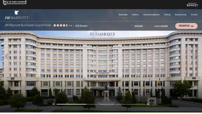 Luxury Hotels Bucharest Romania | JW Marriott Bucharest Grand Hotel
