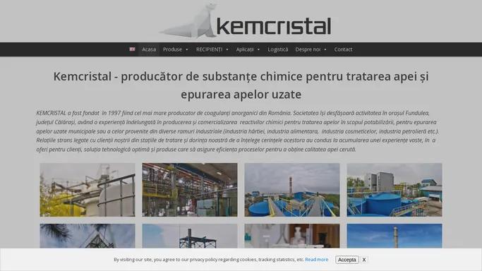 KEMCRISTAL - Cel mai mare producator de coagulanti anorganici din Romania