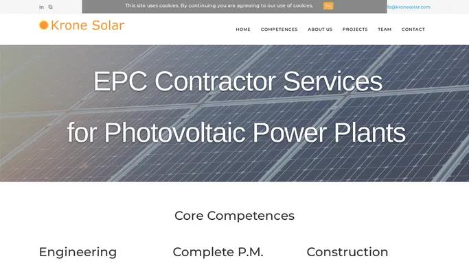 Krone Solar - photovoltaic EPC contractor services